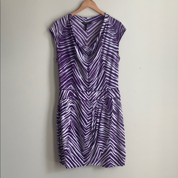 BCBG MAXAZRIA purple zebra print dress. - Picture 1 of 5